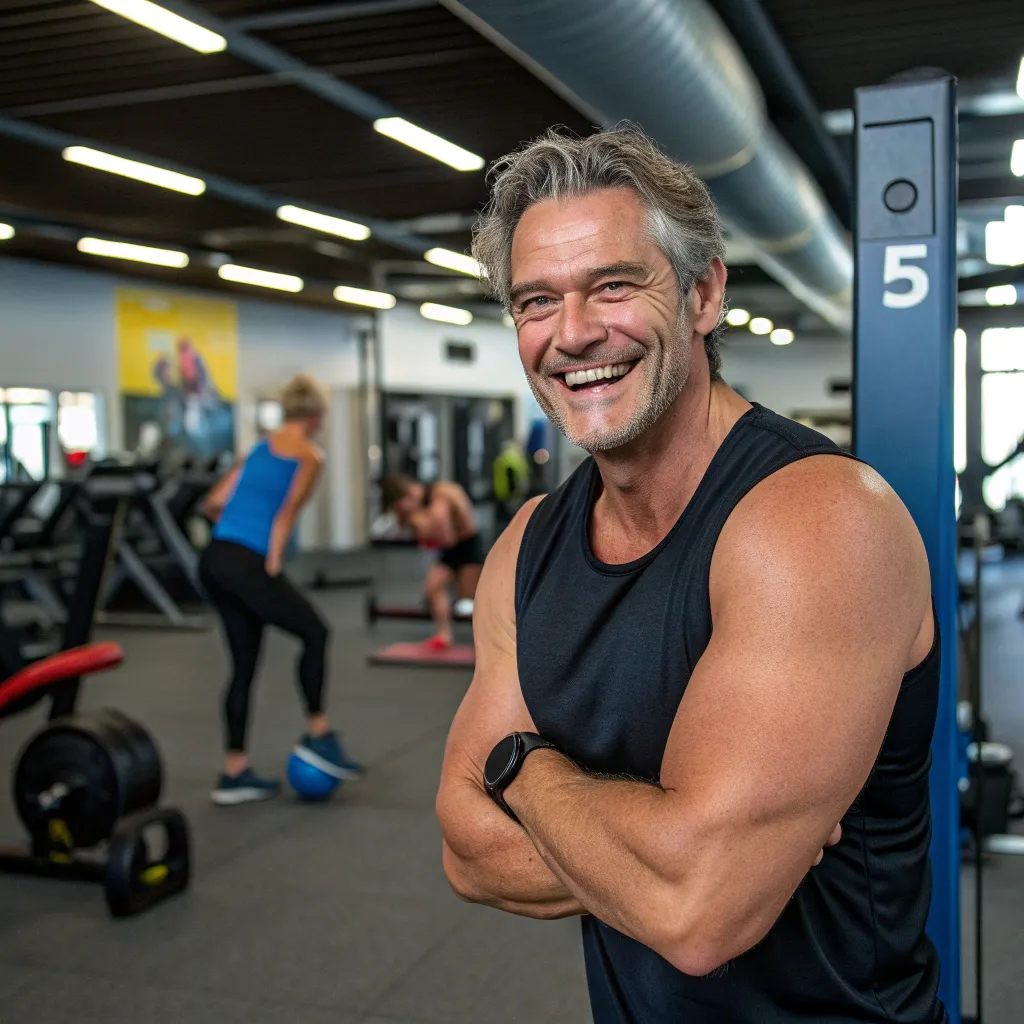 John Smith expressing satisfaction with fitness services